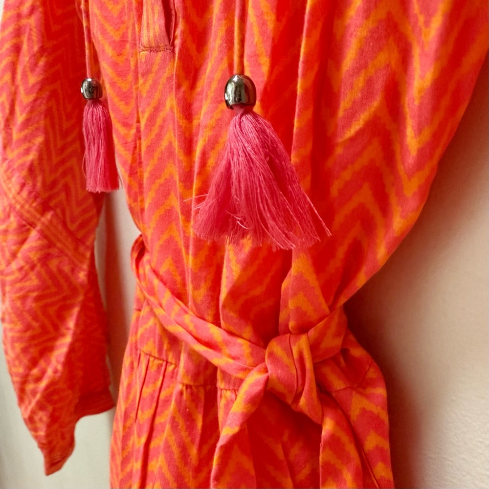 PAIGE | Orange & Hot Pink Dress -or- Cover-Up | Size S | Nordstrom